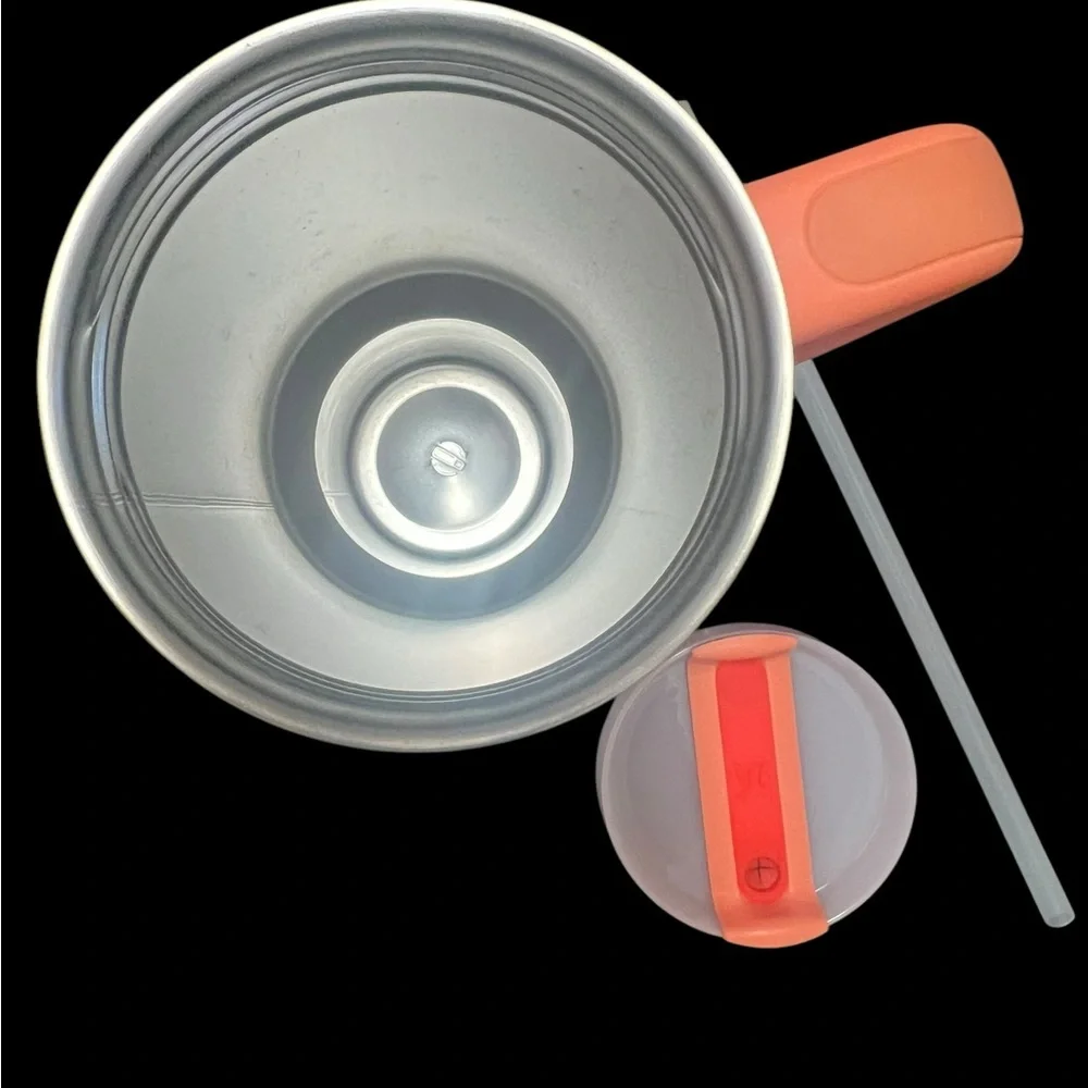 Stanley 40 Oz Tumbler Lid and Straw Grapefruit? Coral Peach Insulated Travel - Picture 4 of 7
